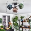 Koyoto Lampa sufitowa, Kula świetlna Niebeieski, Zielony, W kolorze miedzi, 3-punktowe