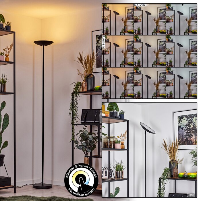 Dillingby Lampa stojąca LED Czarny, 1-punktowy Dillingby Lampa stojąca LED Czarny, 1-punktowy