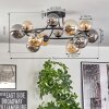 Chehalis lampa sufitowa, kula świetlna 76 cm bursztynowy, przydymiony, 12-punktowe