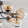 Chehalis lampa sufitowa, kula świetlna 76 cm bursztynowy, przezroczysty, 12-punktowe