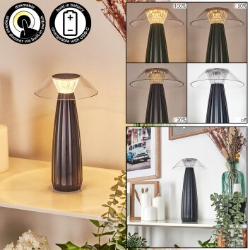 Eryla lampka biurkowa, lampa stołowa LED czarny, 1-punktowy