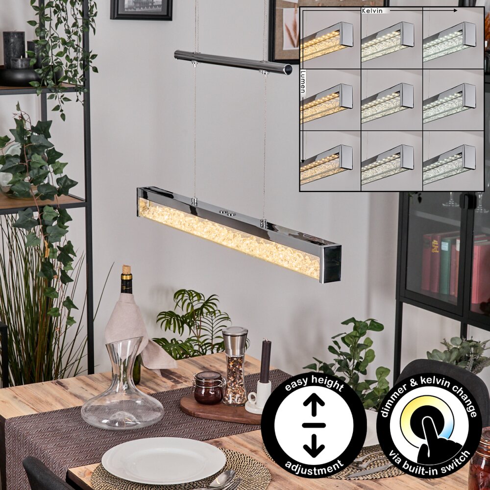 Ortan Lampa wisząca, Lampa wisząca LED Srebrny, 4-punktowe main product photo
