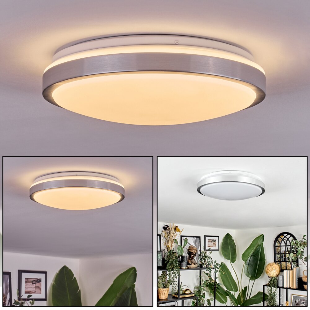 Sapioris Lampa sufitowa LED Nikiel matowy, Biały, 1-punktowy main product photo