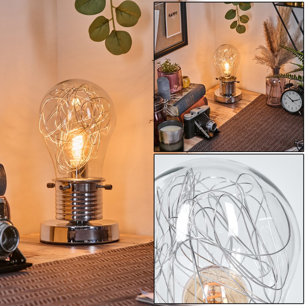 Tryan Lampa biurkowa, Lampa stołowa Chrom, 1-punktowy main product photo