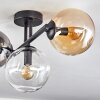 Gastor lampa sufitowa, kula świetlna bursztynowy, przezroczysty, przydymiony, 3-punktowe