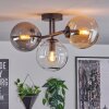 Gastor lampa sufitowa, kula świetlna bursztynowy, przezroczysty, przydymiony, 3-punktowe