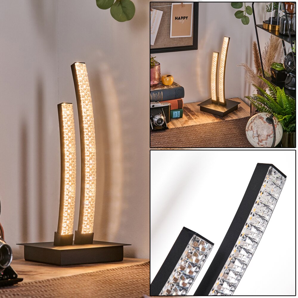 Rowan Lampa stołowa LED Czarny, 1-punktowy main product photo
