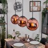 Gastor lampa wisząca, kula świetlna, lampa wisząca miedziany, 3-punktowe