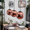 Gastor lampa wisząca, kula świetlna, lampa wisząca miedziany, 3-punktowe
