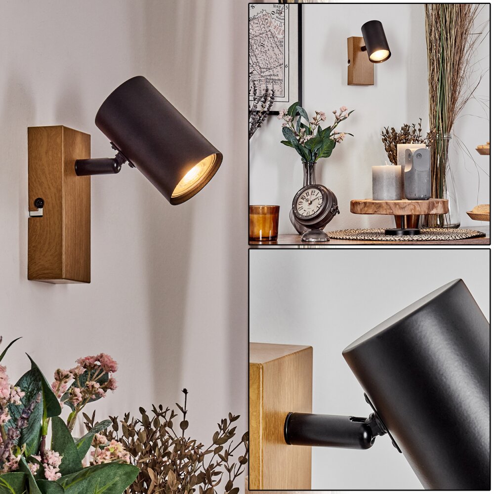 Gesteira Lampa ścienna, Spot ścienny Wygląd drewna, 1-punktowy main product photo