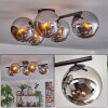 Koyoto lampa sufitowa, kula świetlna chrom, przydymiony, 5-punktowe