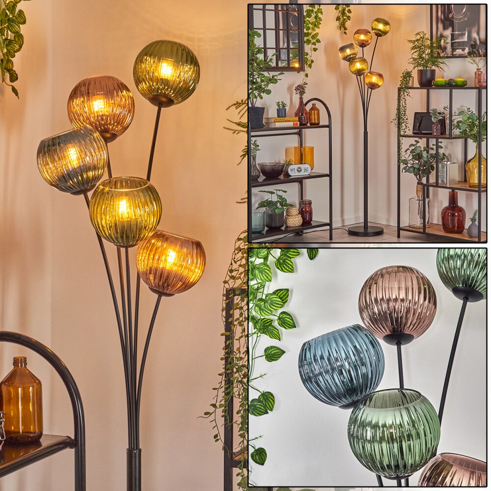 Koyoto Lampa stojąca Niebeieski, Zielony, W kolorze miedzi, 5-punktowe main product photo