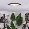 Finsrud Lampa sufitowa, Panel LED Czarny, 1-punktowy
