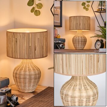 Halarna lampa stołowa kolory naturalne, 1-punktowy