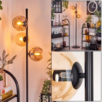 Koyoto lampa stojąca bursztynowy, 3-punktowe