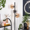 Koyoto lampa stojąca bursztynowy, chrom, przydymiony, 3-punktowe