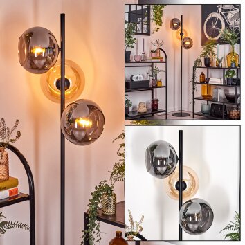 Apedo lampa stojąca bursztynowy, przydymiony, 3-punktowe