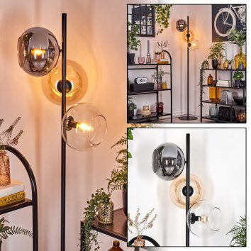 Apedo lampa stojąca bursztynowy, przezroczysty, przydymiony, 3-punktowe