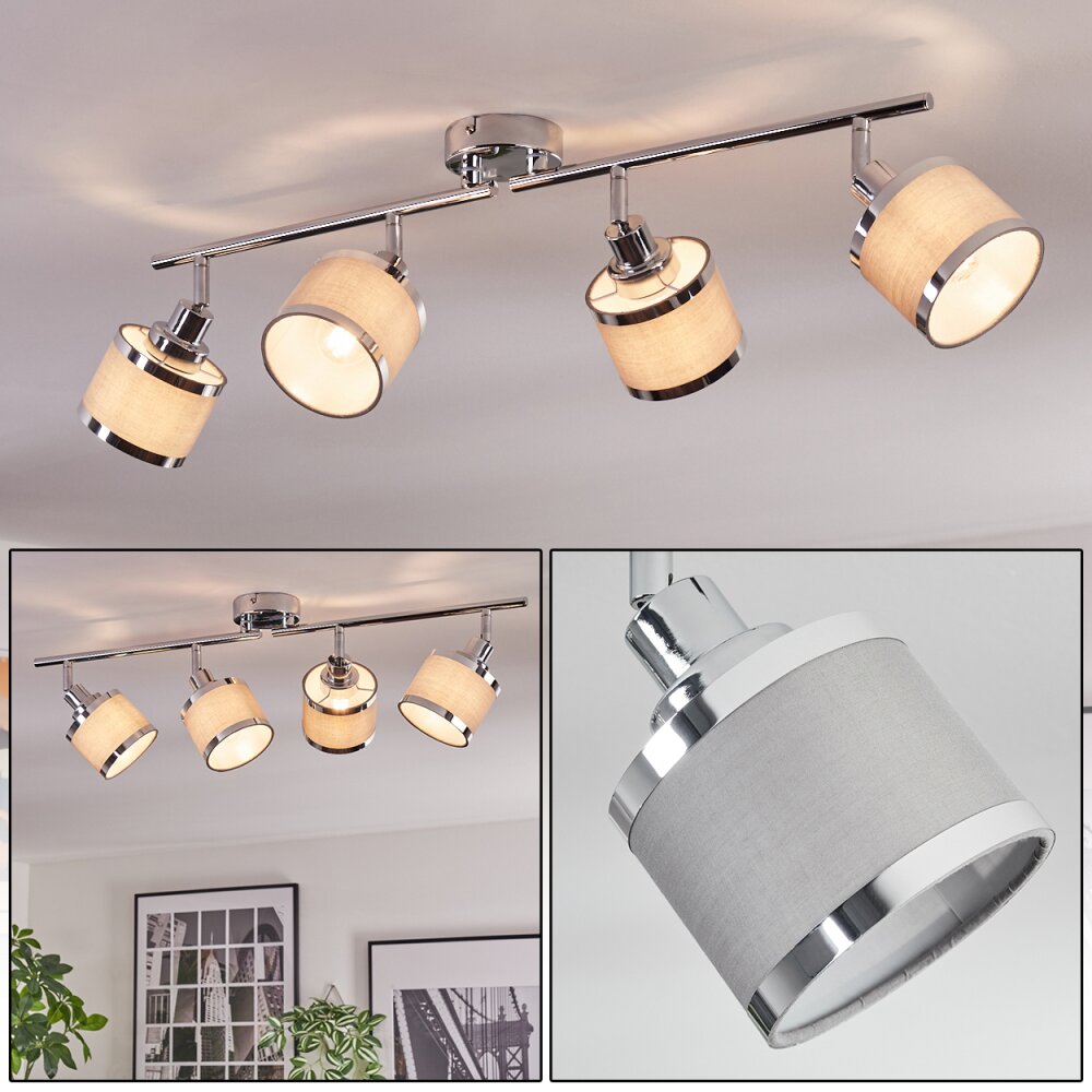 Ailer Lampa sufitowa, Spot sufitowy Chrom, 4-punktowe main product photo