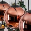 Gastor Lampa wisząca, Kula świetlna, Lampa wisząca W kolorze miedzi, 3-punktowe