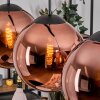 Gastor Lampa wisząca, Kula świetlna, Lampa wisząca W kolorze miedzi, 3-punktowe