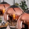 Gastor lampa wisząca, kula świetlna, lampa wisząca przezroczysty, miedziany, 3-punktowe