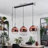 Gastor lampa wisząca, kula świetlna, lampa wisząca przezroczysty, miedziany, 3-punktowe