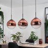 Gastor lampa wisząca, kula świetlna, lampa wisząca przezroczysty, miedziany, 3-punktowe