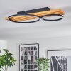 Pompu lampa sufitowa LED kolory naturalne, czarny, 1-punktowy