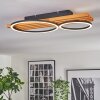 Pompu lampa sufitowa LED kolory naturalne, czarny, 1-punktowy