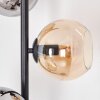 Koyoto lampa stojąca bursztynowy, chrom, przydymiony, 3-punktowe