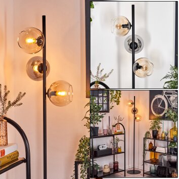 Koyoto lampa stojąca bursztynowy, przezroczysty, przydymiony, 3-punktowe