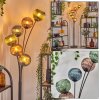 Koyoto lampa stojąca niebeieski, zielony, miedziany, 6-punktowe