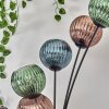 Koyoto lampa stojąca niebeieski, zielony, miedziany, 6-punktowe