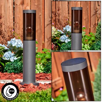 Sessa słupek ogrodowy niski, słupek ogrodowy antracytowy, 1-punktowy