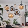 Gastor lampa wisząca, kula świetlna, lampa wisząca bursztynowy, przezroczysty, przydymiony, 8-punktowe