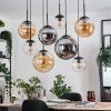 Gastor lampa wisząca, kula świetlna, lampa wisząca bursztynowy, przezroczysty, przydymiony, 8-punktowe