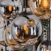 Gastor lampa wisząca, kula świetlna, lampa wisząca bursztynowy, przezroczysty, przydymiony, 8-punktowe