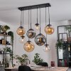 Gastor lampa wisząca, kula świetlna, lampa wisząca bursztynowy, przezroczysty, przydymiony, 8-punktowe