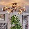 Chehalis lampa sufitowa, kula świetlna 76 cm bursztynowy, przezroczysty, przydymiony, 12-punktowe