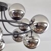 Chehalis Lampa sufitowa, Kula świetlna 76 cm Chrom, Przydymiony, 12-punktowe