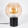Koyoto kula świetlna, lampka biurkowa, lampa stołowa 20 cm bursztynowy, 1-punktowy