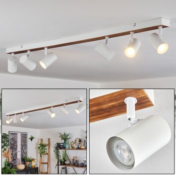 Gesteira lampa sufitowa, spot sufitowy kolory naturalne, biały, 6-punktowe