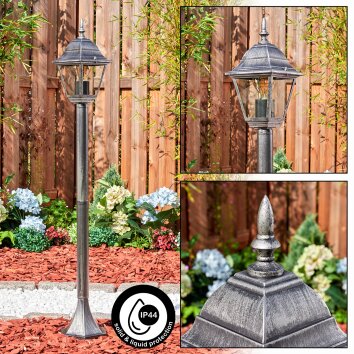 Naofe słupek ogrodowy czarny, srebrny, 1-punktowy