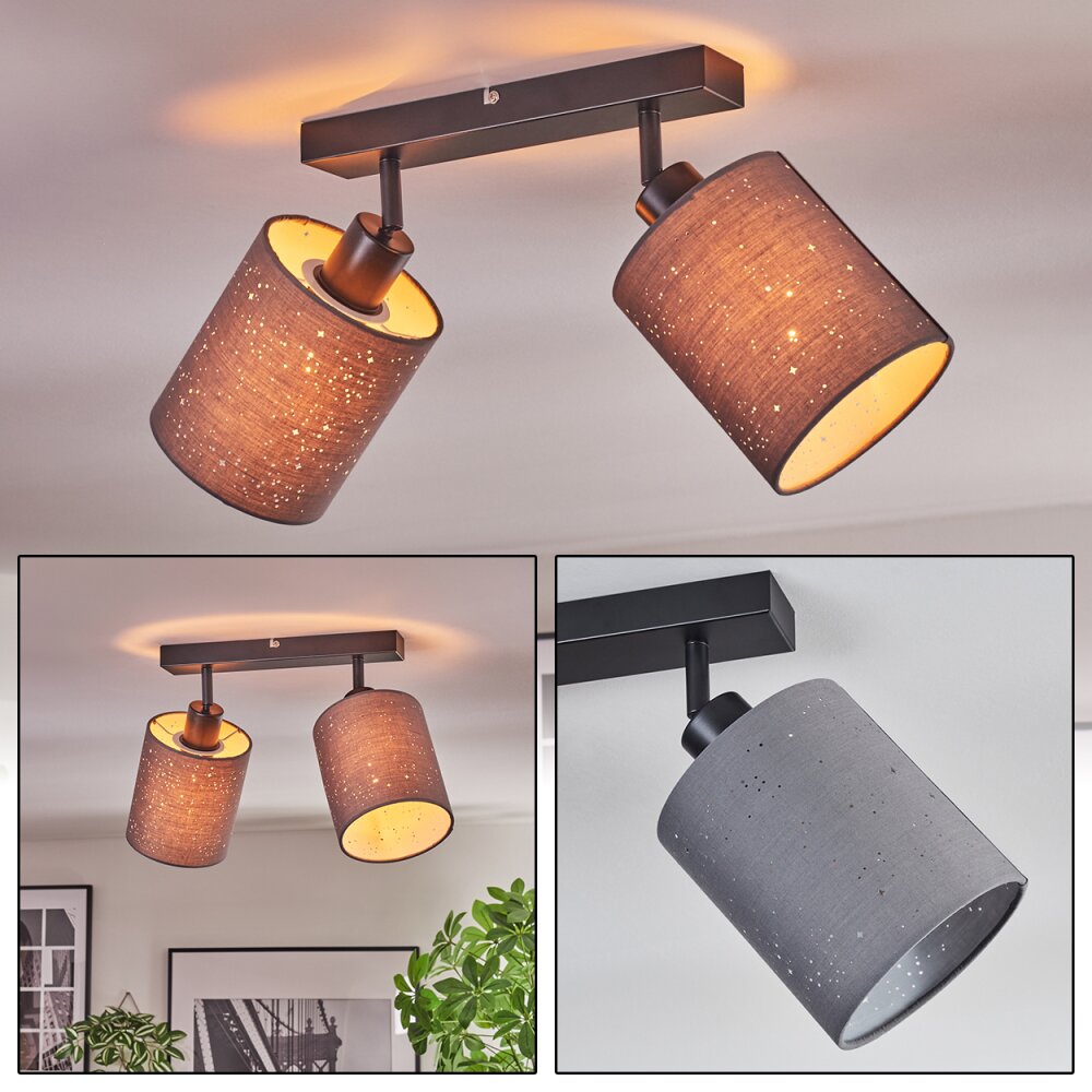 Lendemarke Lampa sufitowa, Spot sufitowy Czarny, 2-punktowe main product photo