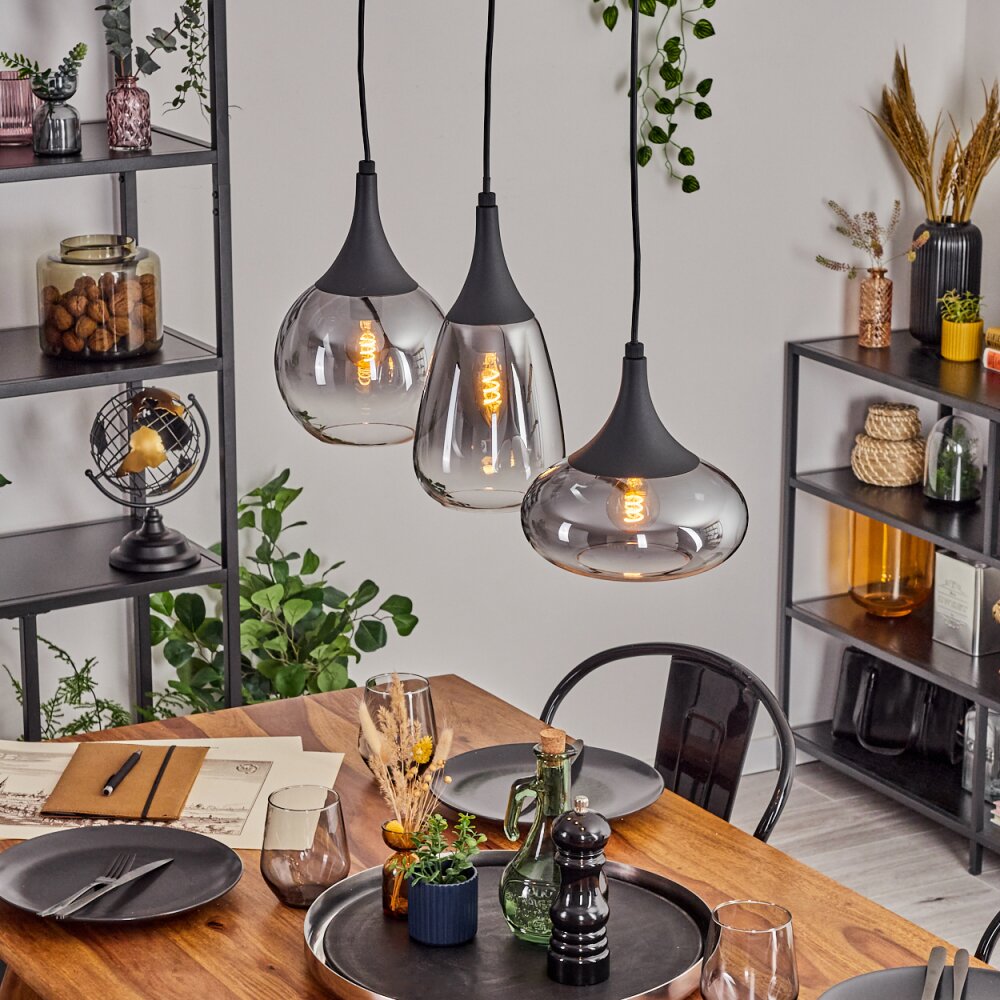 Maynal Lampa wisząca, Kula świetlna, Lampa wisząca Przezroczysty, Przydymiony, 3-punktowe main product photo