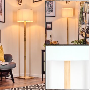 Bassagoda lampa stojąca kolory naturalne, 1-punktowy