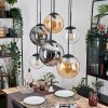 Gastor Lampa wisząca, Kula świetlna, Lampa wisząca W kolorze bursztynu, Przezroczysty, Przydymiony, 6-punktowe