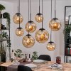 Gastor Lampa wisząca, Kula świetlna, Lampa wisząca W kolorze bursztynu, 8-punktowe