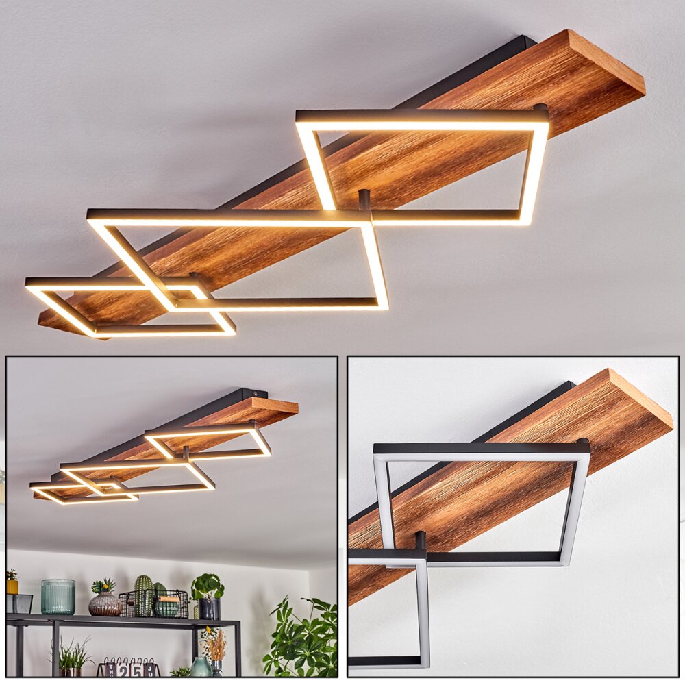 Pompu Lampa sufitowa LED Ciemnobrązowy, Czarny, 1-punktowy main product photo